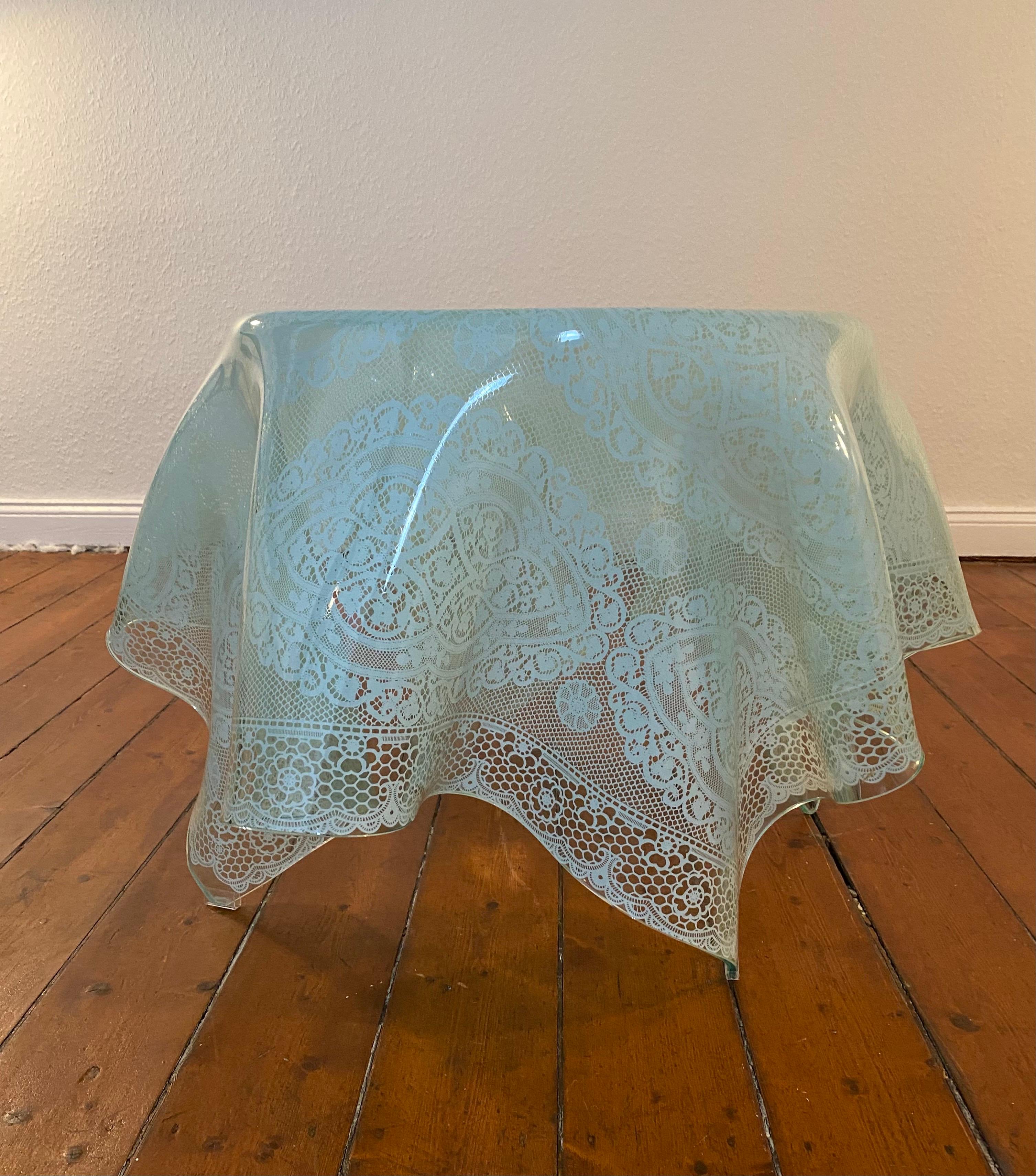 Fin du 20e siècle Table lumineuse FIAM OP-Art de Murano mi-siècle, Italie, années 70 en vente