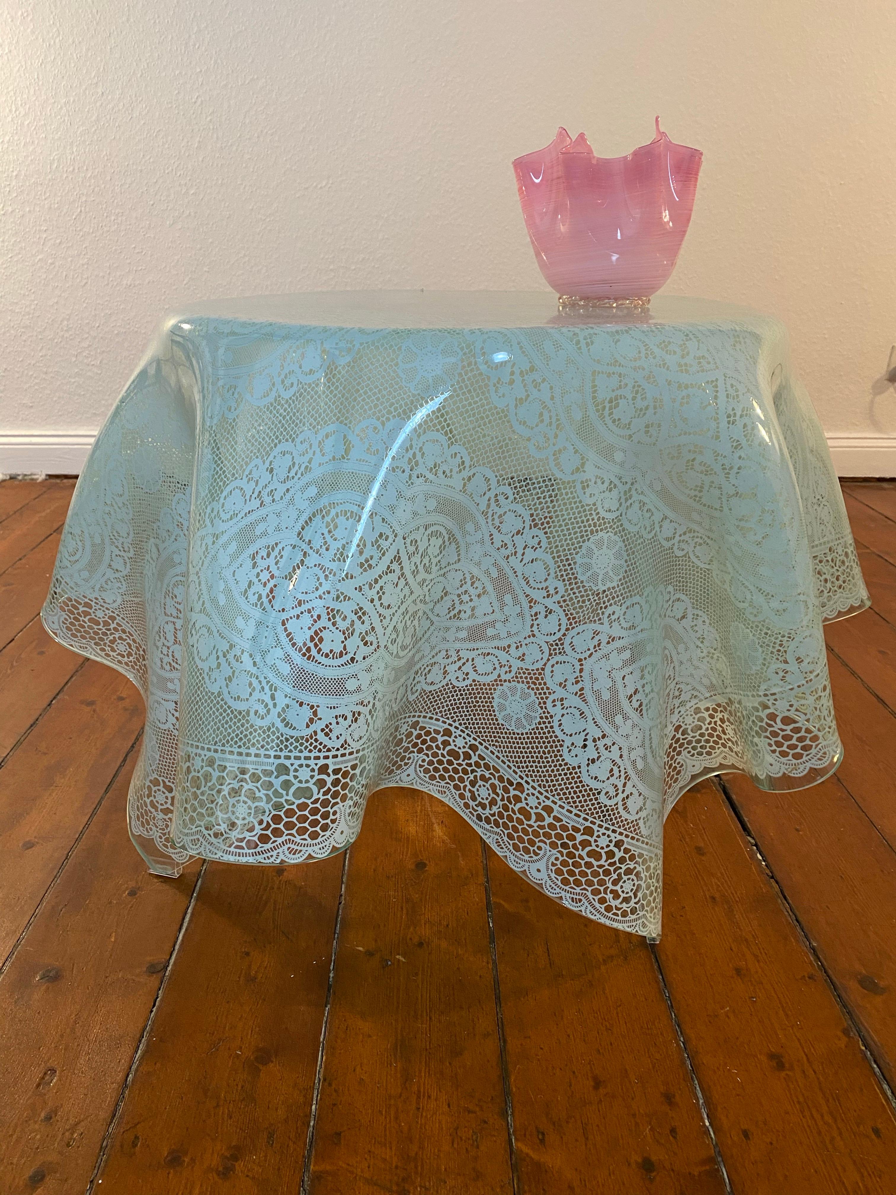 Table lumineuse FIAM OP-Art de Murano mi-siècle, Italie, années 70 en vente 1