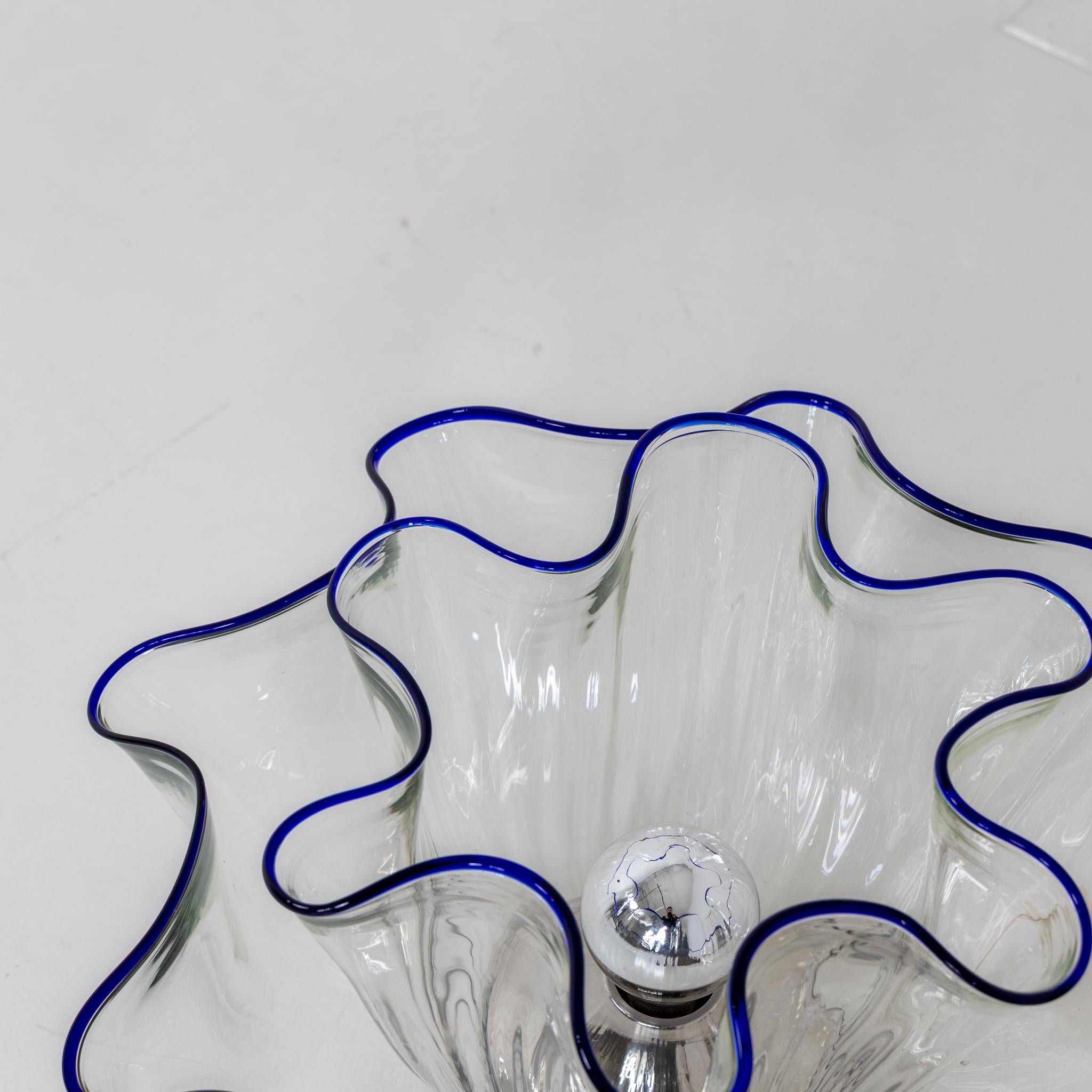 Italienische Glas-Tischlampe „Fazzoletto“ aus Kunstglas im Angebot 4
