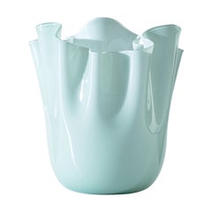 Vaso grande opalino Fazzoletto in Greene & Greene, Fulvio Bianconi & Paolo Venini