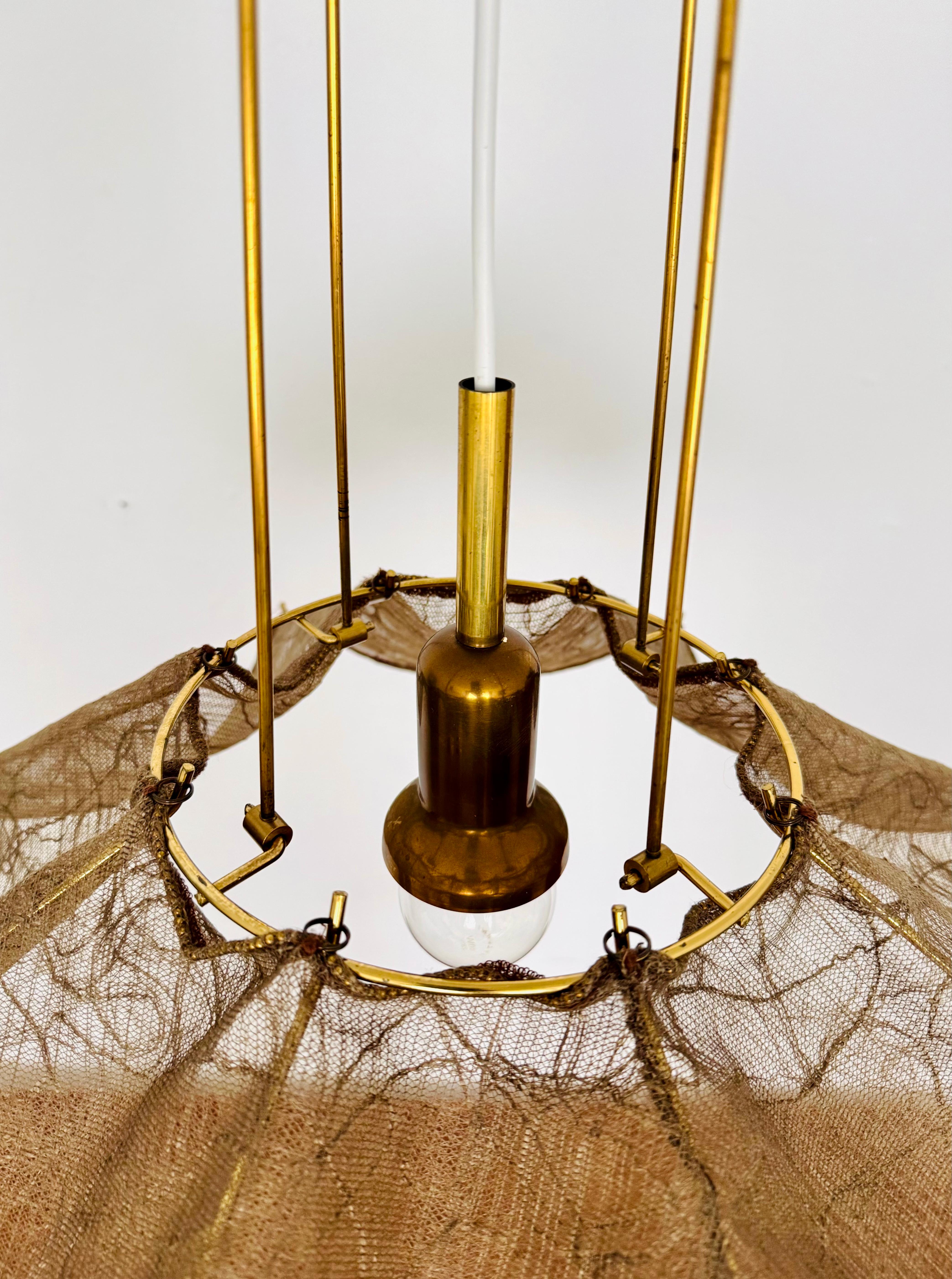 Mid-20th Century Fazzoletto Pendant Lamp by Leola For Sale