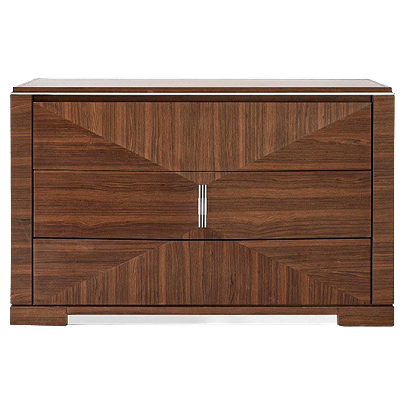FB Collection Crystak Chest of 3 Drawers For Sale