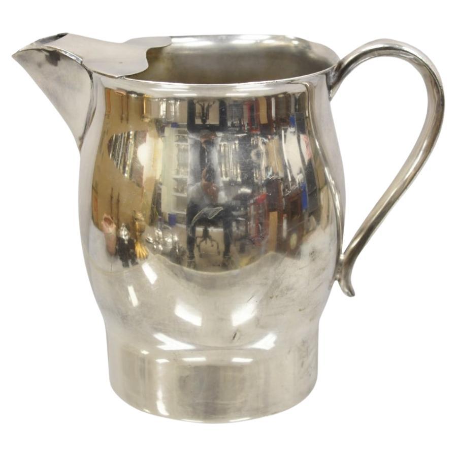  FB Rogers Silver Co Silver on Copper 7504 Water Pitcher. Circa 1970s. Measureme For Sale