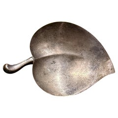 F.B. Rogers Silver Plate Leaf Shaped Trinket Bonbon Dish Mid Century F.B. Rogers Silver Plate Leaf Shaped Trinket Bonbon Dish Mid Century