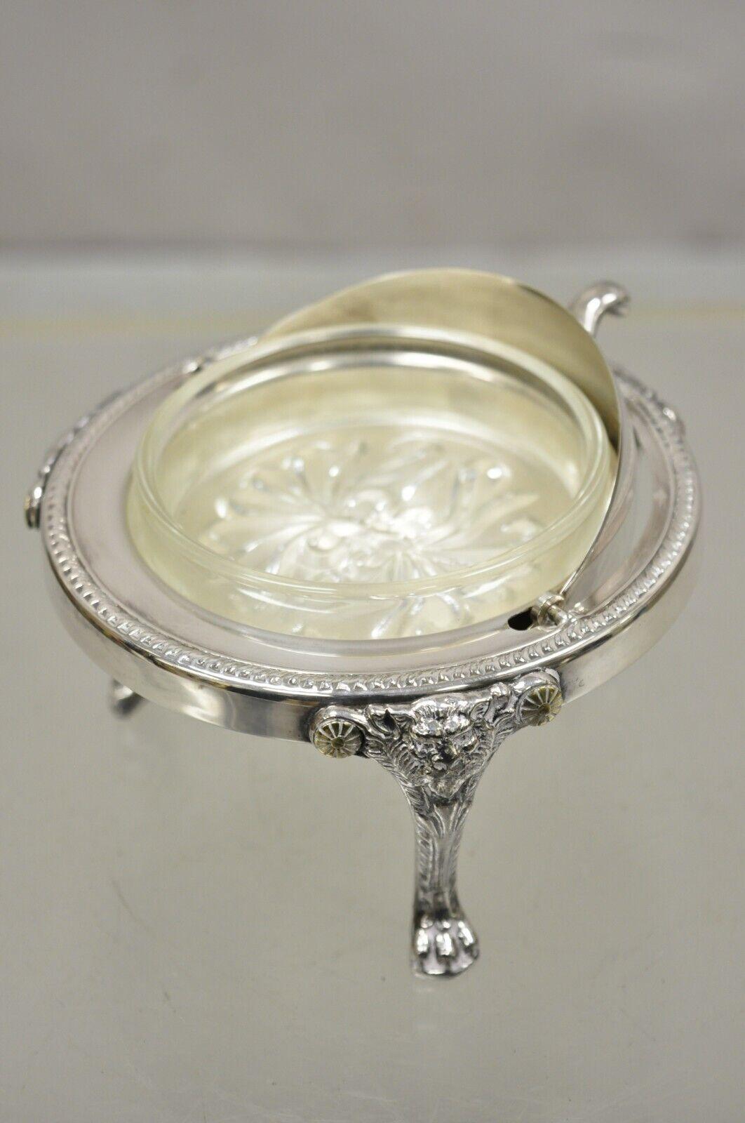 antique roll top butter dish
