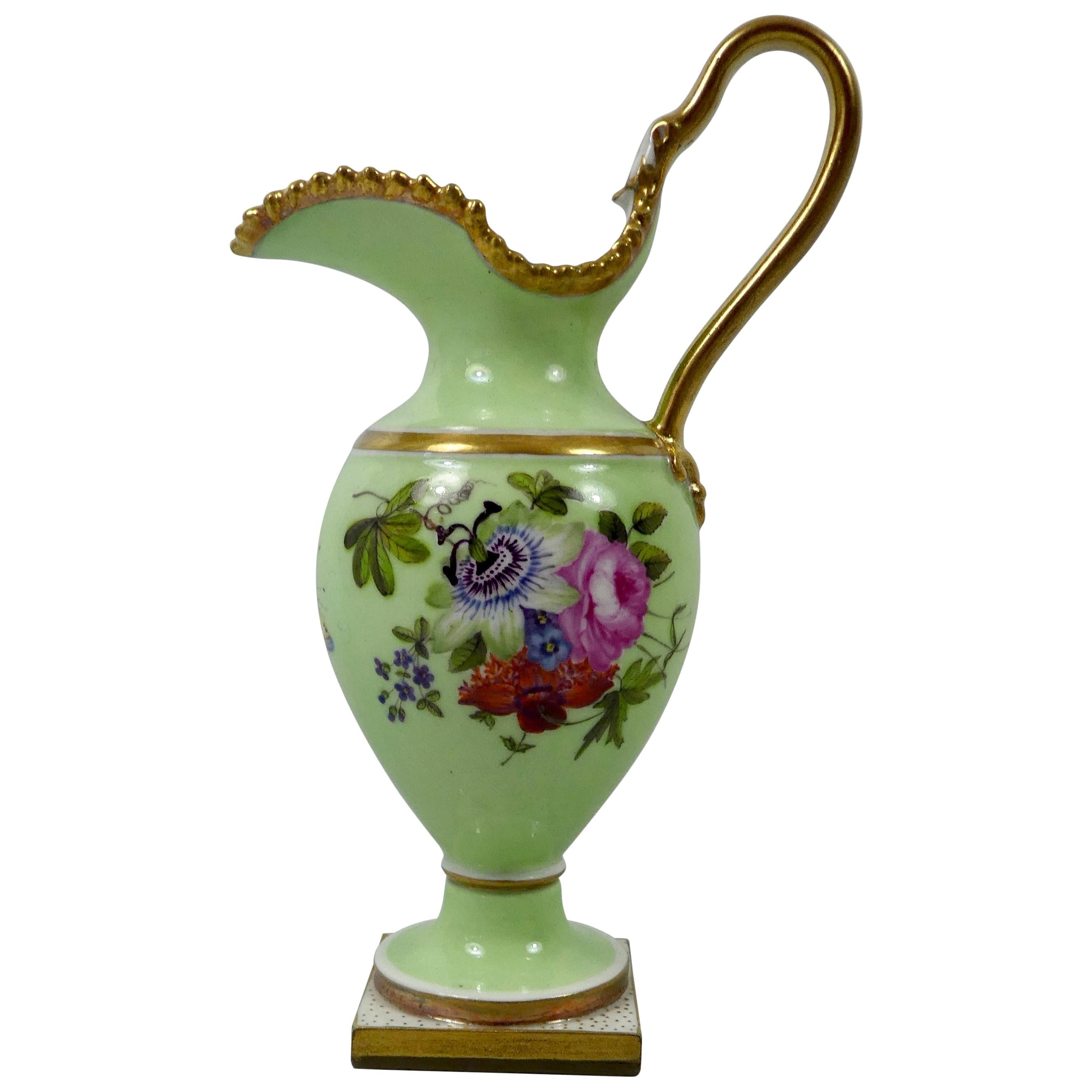 FBB Worcester Porcelain Miniature Ewer, circa 1810