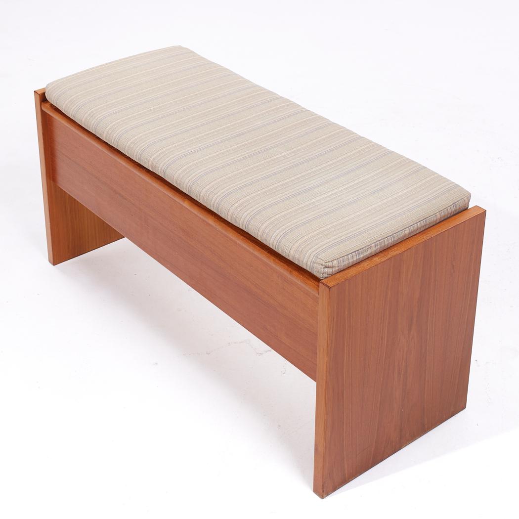 Upholstery FBJ Møbler Mid Century Teak Storage Bench For Sale