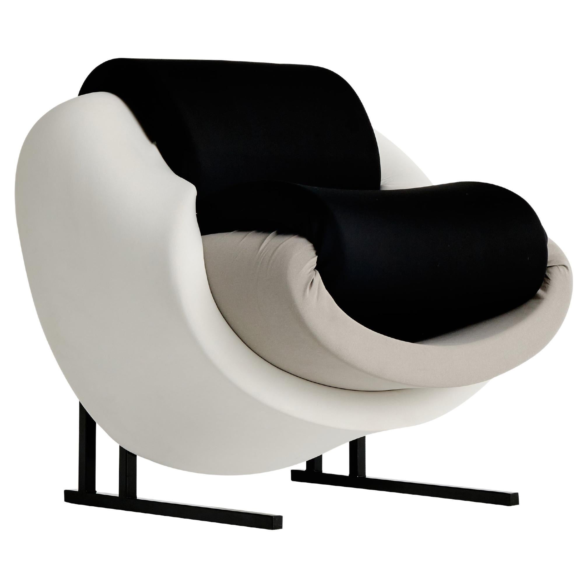 F.C Series, Foam and Neoprene Chair 'Forma Curva 02' by Lucas Muñoz Muñoz For Sale