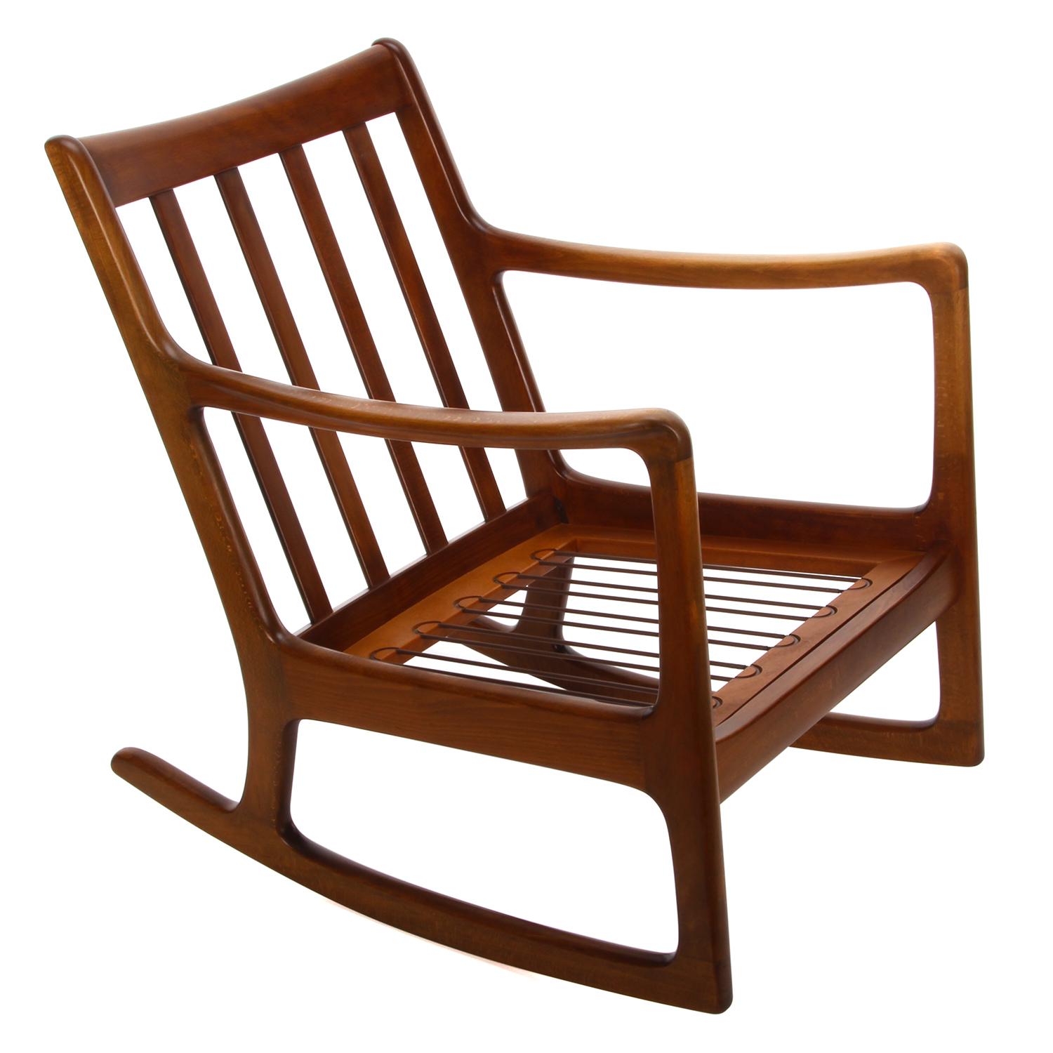 FD 108 Rocking Chair by Ole Wanscher for France & Daverkosen in 1951 In Good Condition In Brondby, Copenhagen