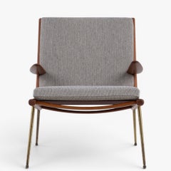 FD 135 - 'Boomerang' armchair in teak by Hvidt & Mølgaard