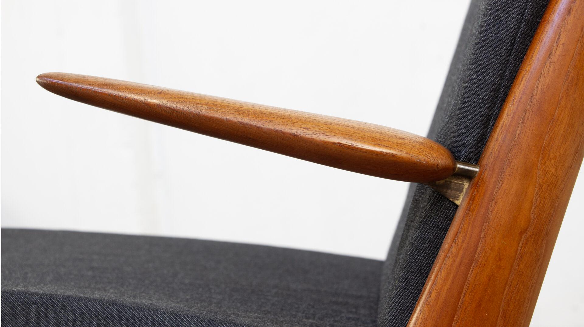 20ième siècle FD 135 Easy chair par Peter Hvidt & Orla Mølgaard Nielsen pour FD en vente
