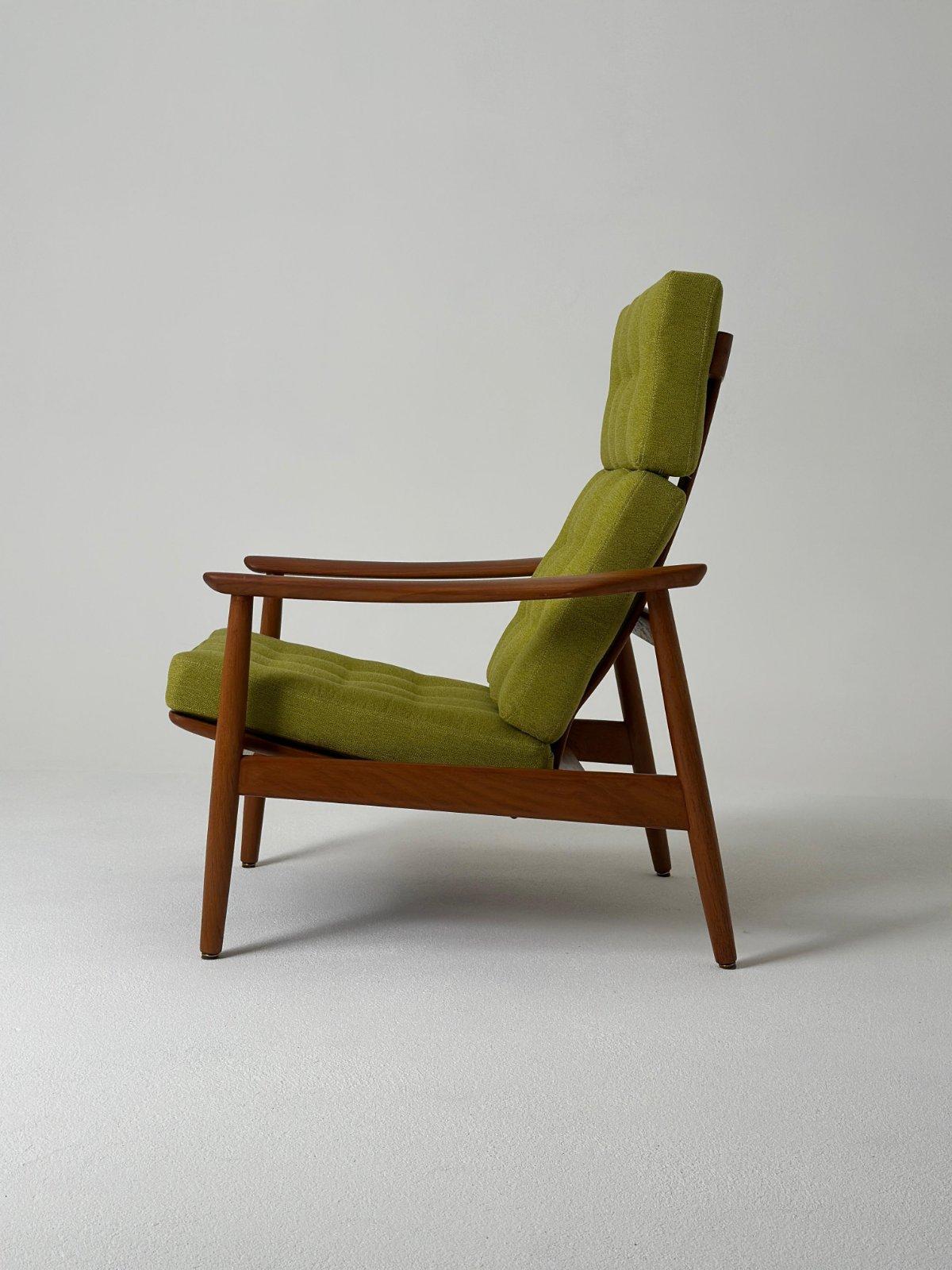 Danese FD 164 Sedia Longue regolabile di Arne Vodder per France and Son 1960S in vendita