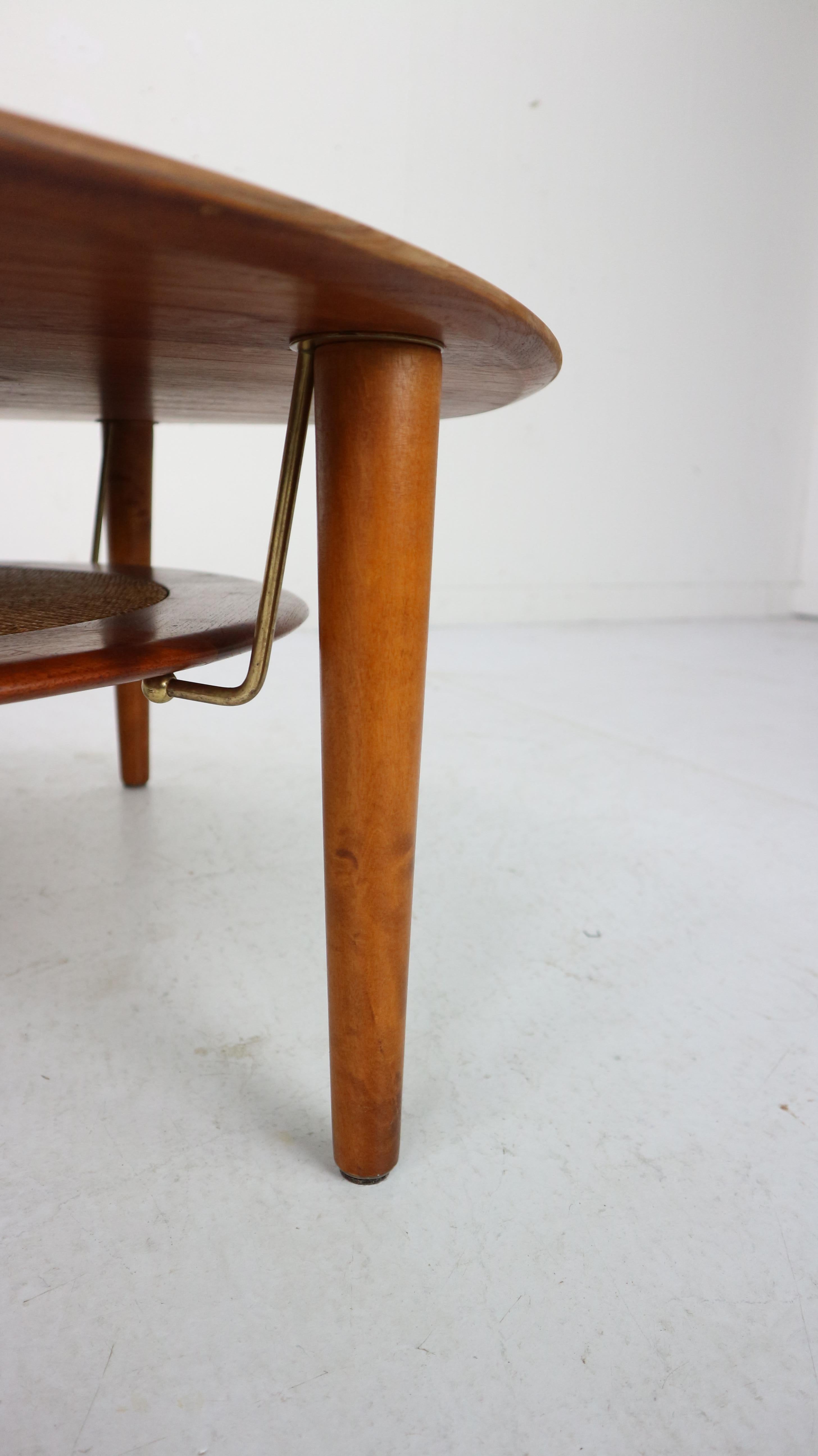 FD 515 Round Sofa Table by Peter Hvidt & Orla Mølgaard Nielsen for France & Son 4