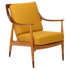 FD144 Easy Chair in Beech and Teak by Peter Hvidt & Orla Mølgaard-Nielsen