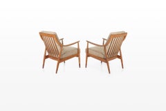 FD144 Easy Chairs by Peter Hvidt & Orla Mølgaard-Nielsen for France & Søn