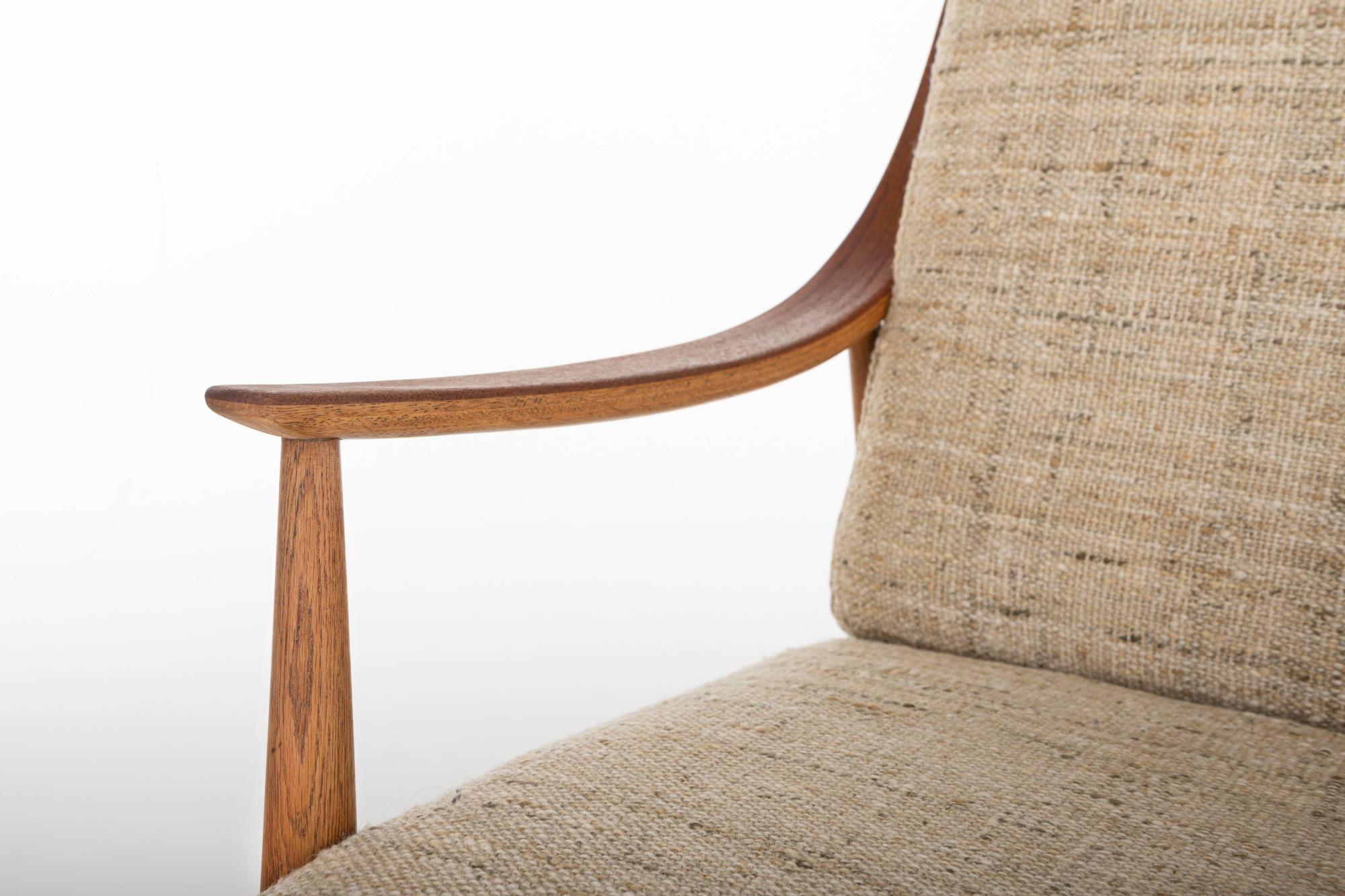FD144 Sillones de Peter Hvidt & Orla Mølgaard-Nielsen para France & Søn en Bueno estado para la venta en Ranst, VAN