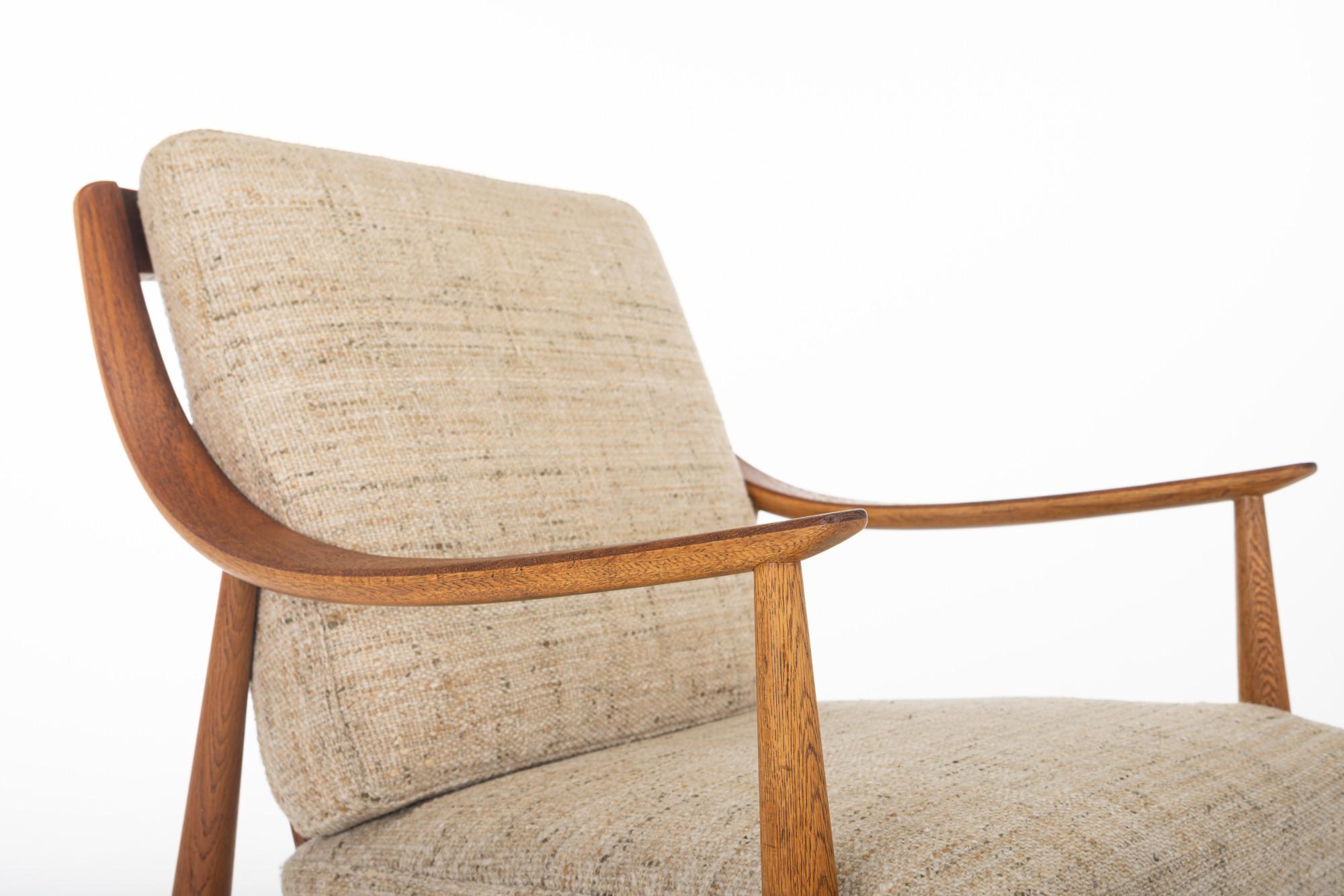 FD144 Sillones de Peter Hvidt & Orla Mølgaard-Nielsen para France & Søn Tela en venta
