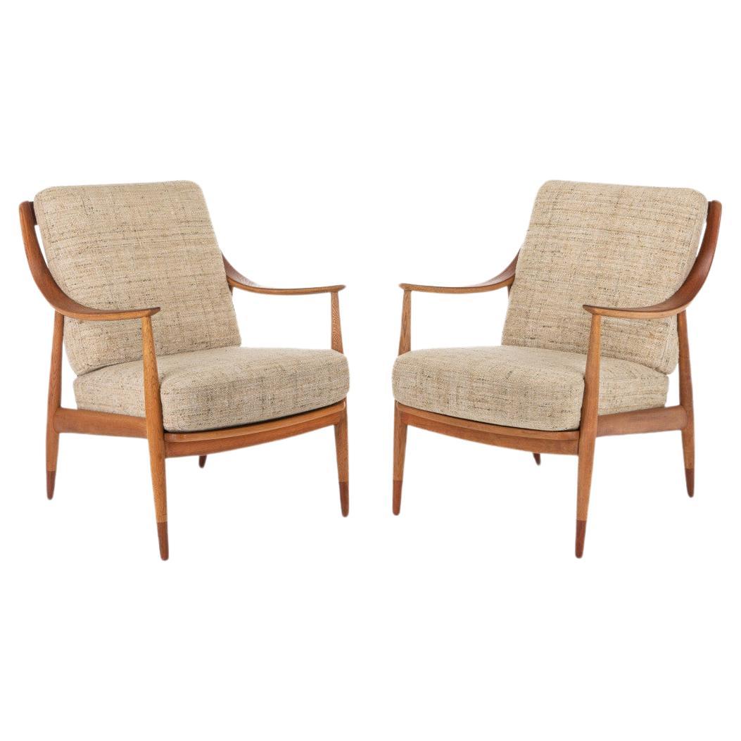 FD144 Easy Chairs von Peter Hvidt & Orla Mølgaard-Nielsen für France & Søn