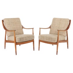 FD144 Easy Chairs von Peter Hvidt & Orla Mølgaard-Nielsen für France & Søn