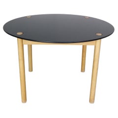 Table de salle à manger ronde en chêne FDB Møbler Flip-Top Par Børge Mogensen, 1950 Danemark