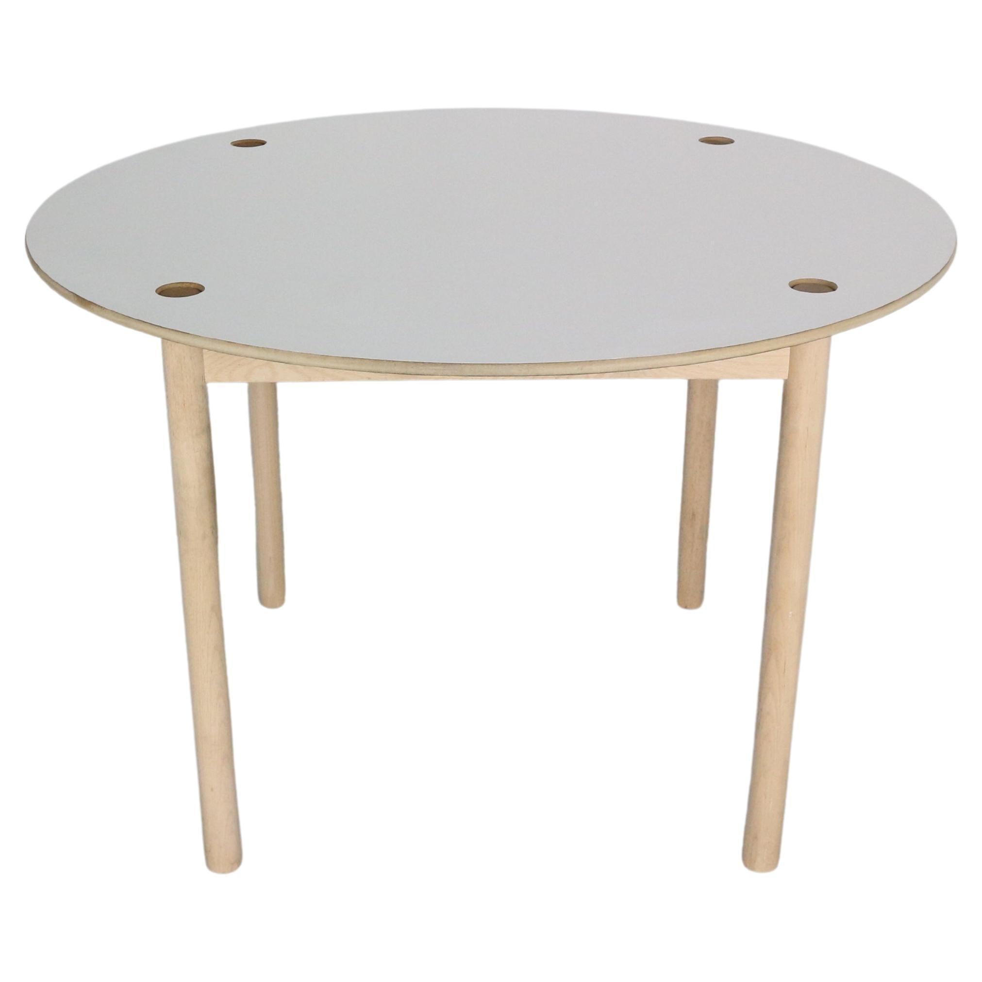 FDB Møbler Flip-Top Oak Round Dining Table by Børge Mogensen, 1950 Denmark For Sale