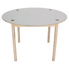 FDB Møbler Flip-Top Oak Round Dining Table by Børge Mogensen, 1950 Denmark
