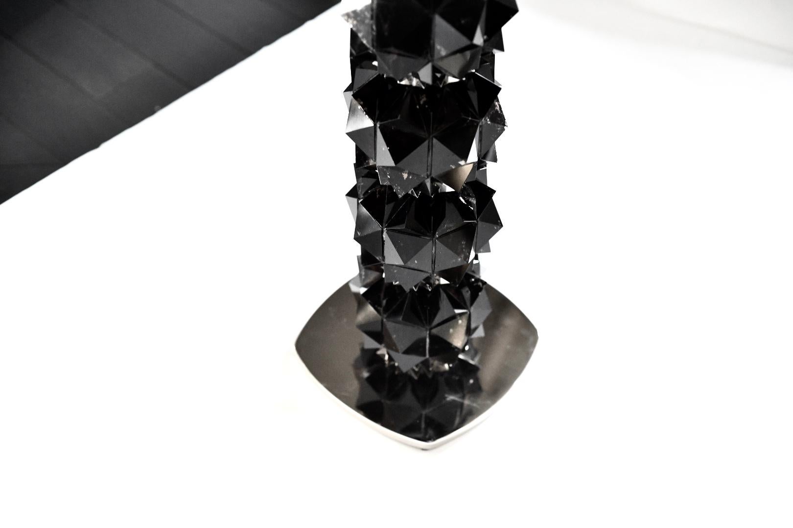 FDN I Lampes en cristal de roche par Phoenix Excellent état - En vente à New York, NY