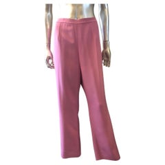 Fe Zandi Beverly Hills Pink Silk Trousers Size 12