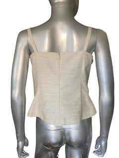 Fe Zandi Chic Custom Made Beaded Shell Tank Blouse Size 6