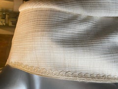 Fe Zandi Chic Giacca in misto lino ricamata su misura taglia 12