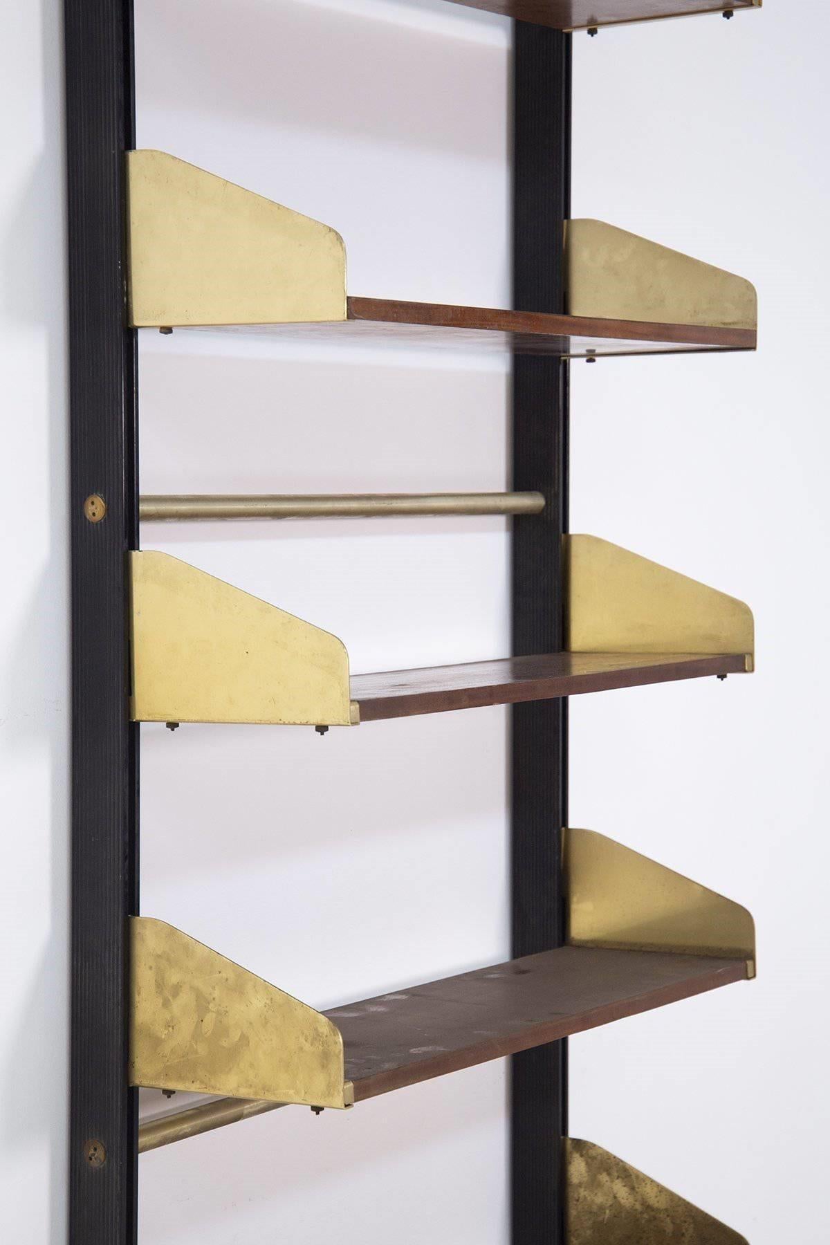 brass wall mounted shelves