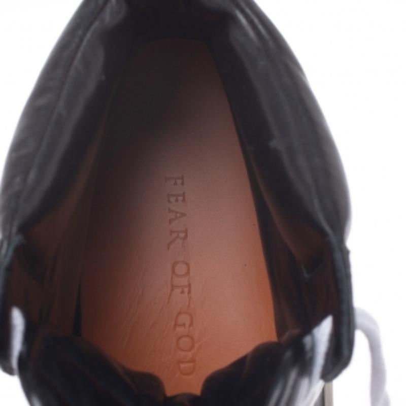 Fear of God Zapatillas altas de baloncesto de cuero negro/blanco Talla 40 en venta 1