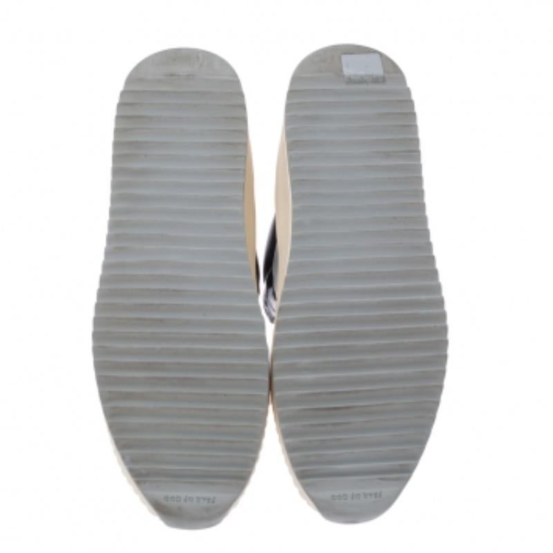 Fear of God Zapatillas altas de baloncesto de cuero negro/blanco Talla 40 en venta 2