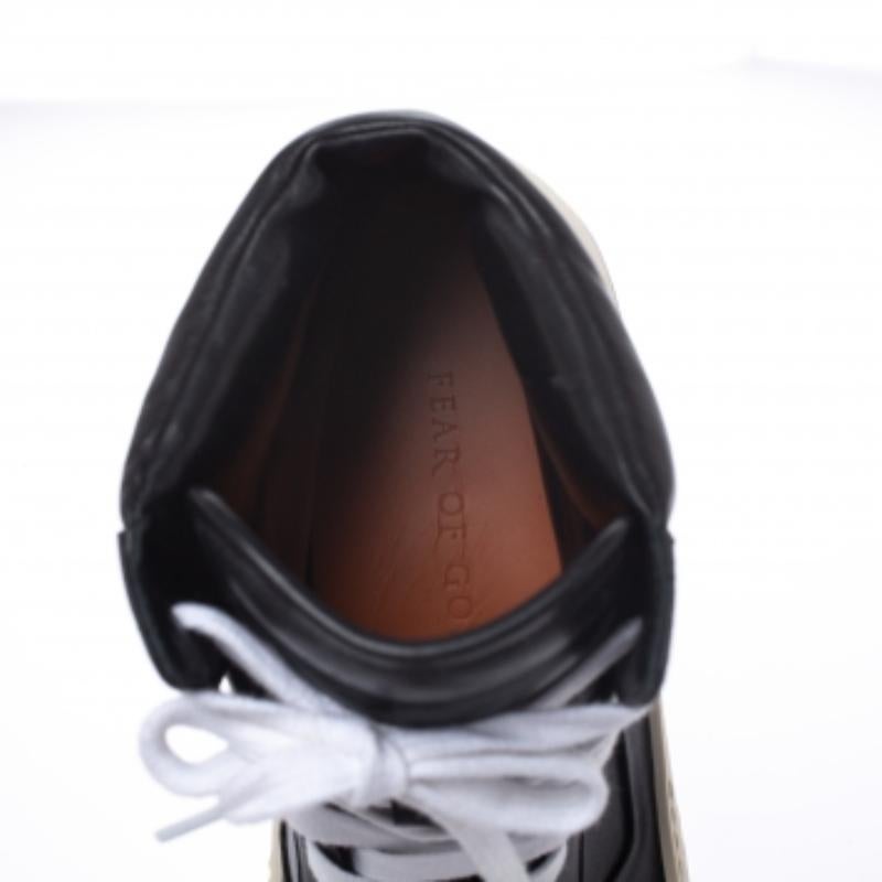 Fear of God Zapatillas altas de baloncesto de cuero negro/blanco Talla 40 en venta 3