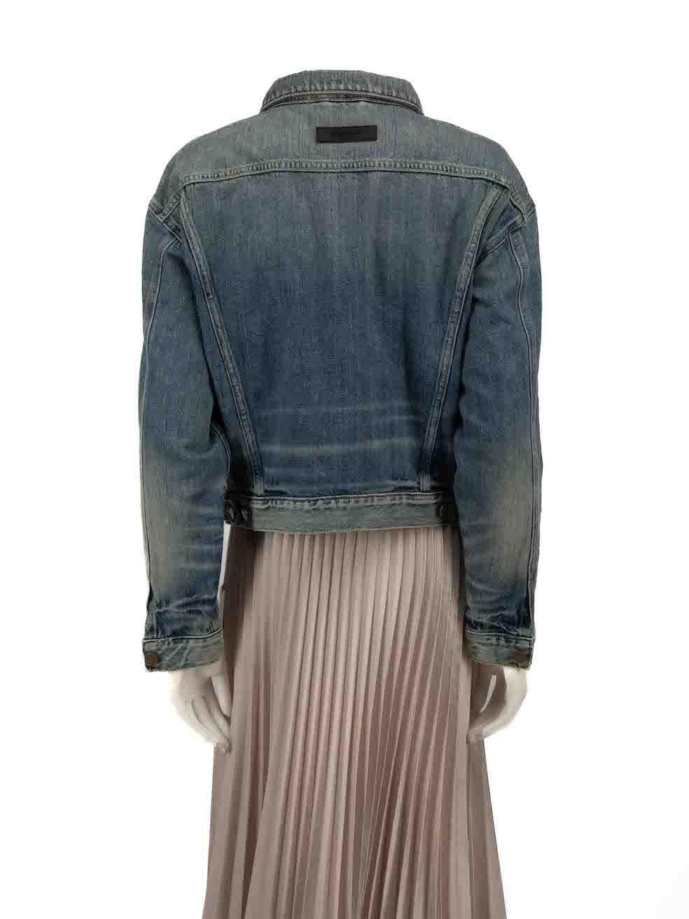 Fear of God Essentials Fear of God Blue Denim Jacket Size M In New Condition For Sale In London, GB