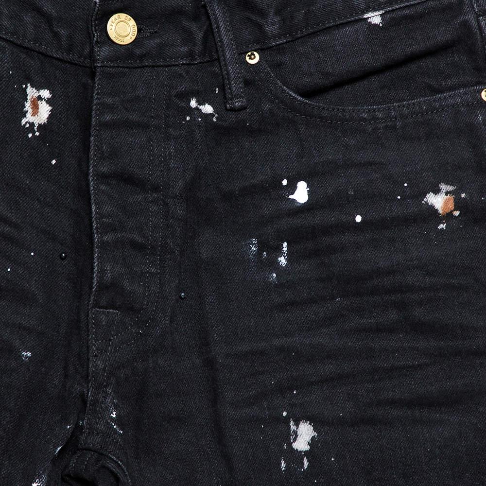 Fear of God Fifth Collection Black Denim Selvedge Painters Jeans M In Excellent Condition In Dubai, Al Qouz 2