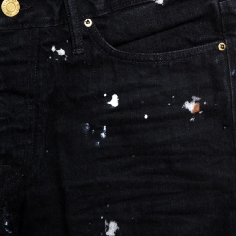 Fear of God Fifth Collection Black Denim Selvedge Painters Jeans M. en vente 1