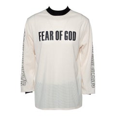 Fear of God Fifth Collection Cream Motocross Mesh Long Sleeve T Shirt S