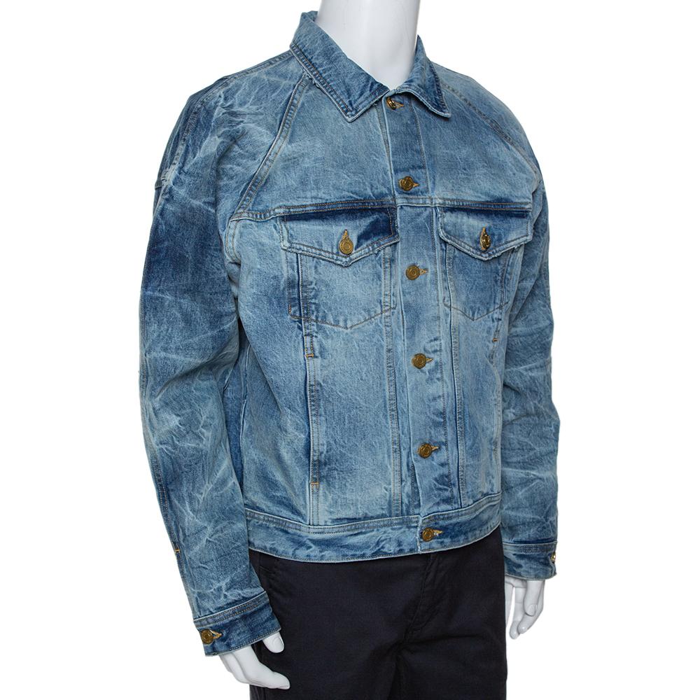 Denim Trucker Jacket M For Sale at 1stDibs