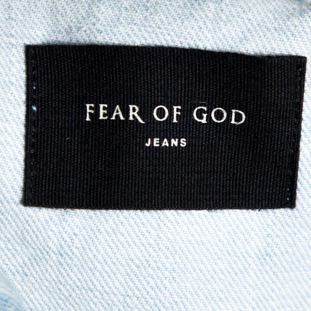 fear of god denim shirt