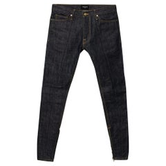 Fear of God Marineblaue Denim-Jeans mit Reißverschluss und schlanker Taille, M