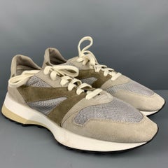 FEAR OF GOD Size 11 Oatmeal Grey Mixed Materials Suede Lace Up Sneakers