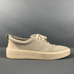FEAR OF GOD Größe 12 Graue Turnschuhe aus massivem Wildleder mit Schnürung
