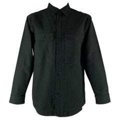 FEAR OF GOD Talla L Chaqueta negra de algodón sólido
