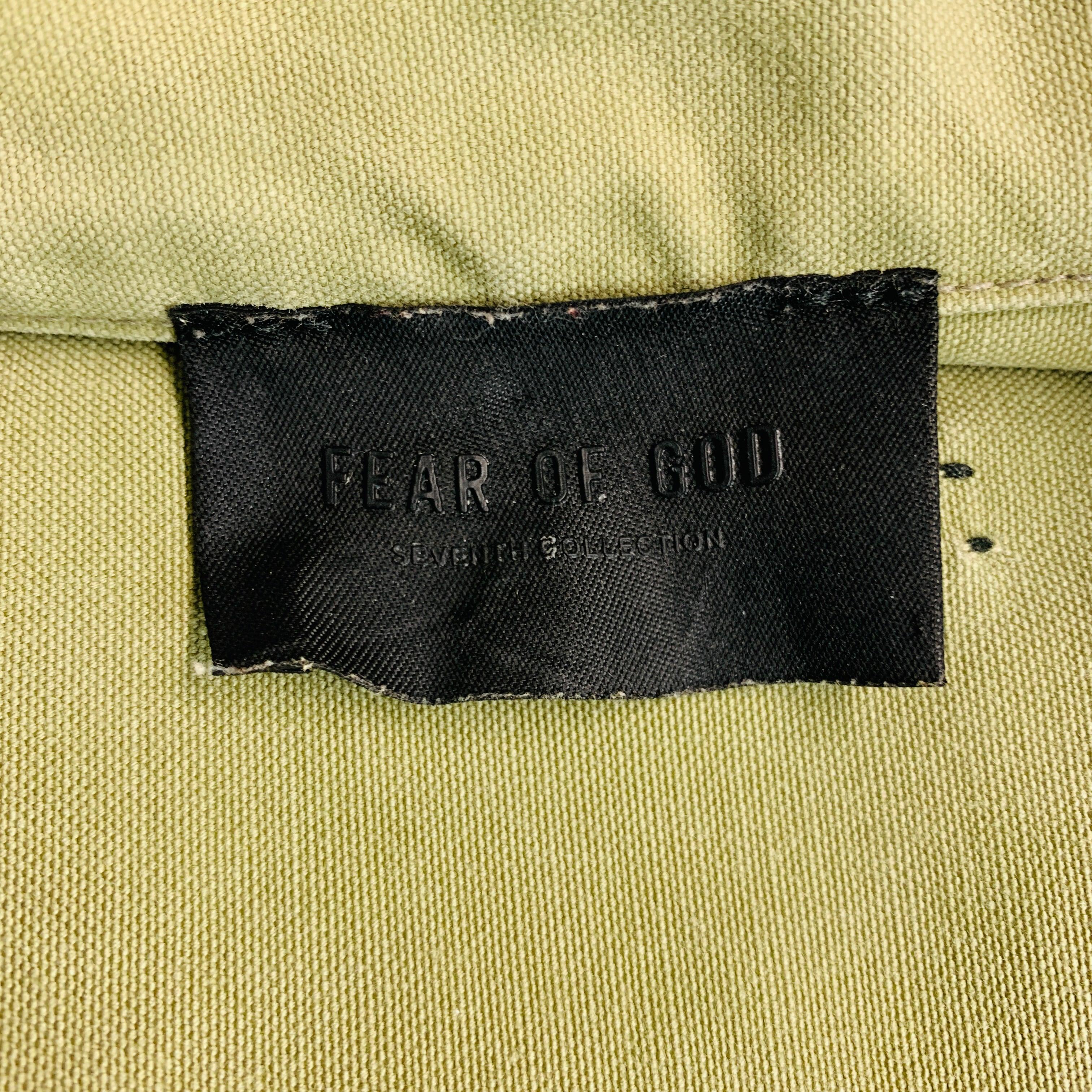 FEAR OF GOD Size L Khaki Cotton Jacket For Sale 3