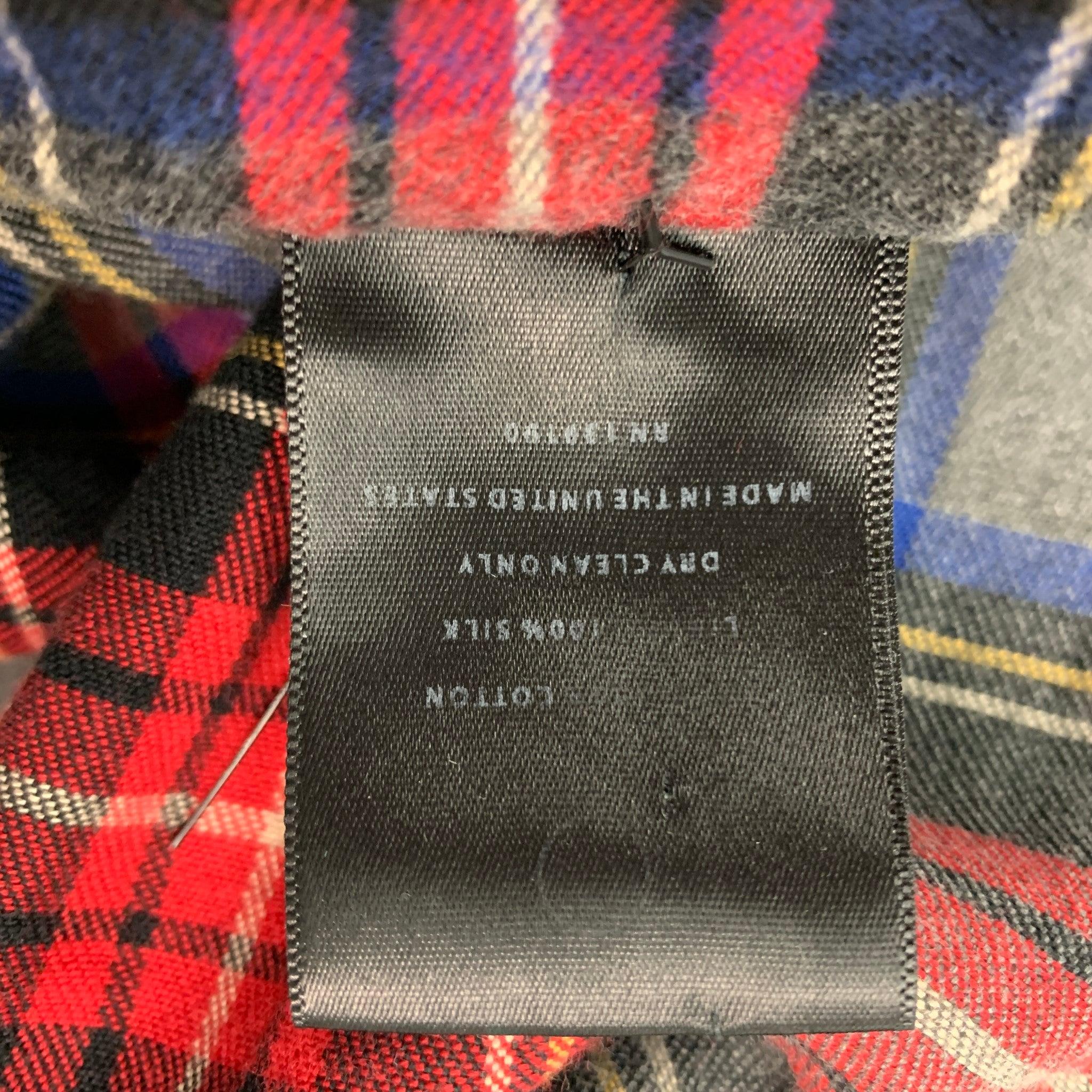 FEAR OF GOD Size S Grey Red Plaid Drawstring Casual Pants For Sale 2