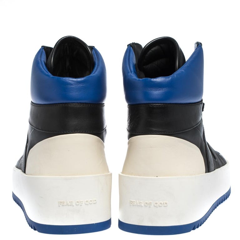Fear Of God Tri Color Leather Basketball High Top Sneakers Size 41 For Sale  at 1stDibs