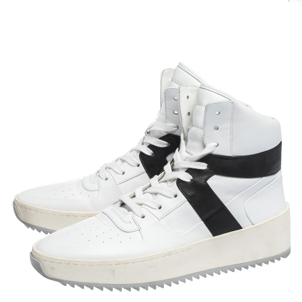 Fear of god men's basketball leather sneakers top