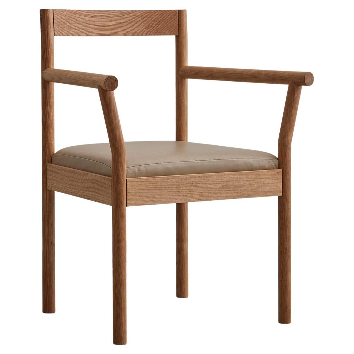 Feast White Oak Armchair by Bowen Liu