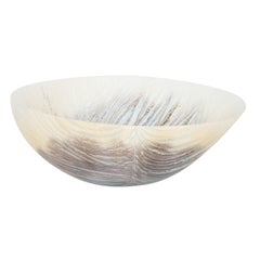Feather, a Unique Glass Bowl in natural tones & colours by Amanda Simmons